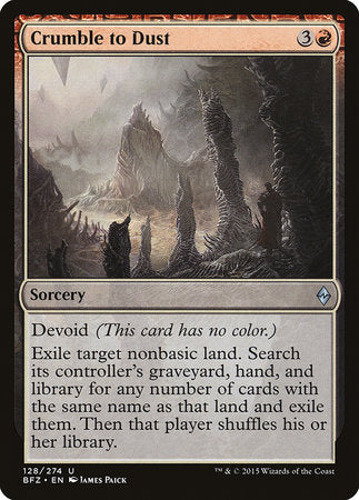Crumble to Dust [Battle for Zendikar]-1