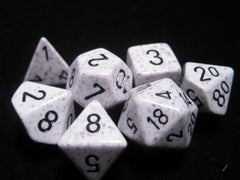 Chessex Dice Sets: Arctic Camo Poly 7-dice Cube-1