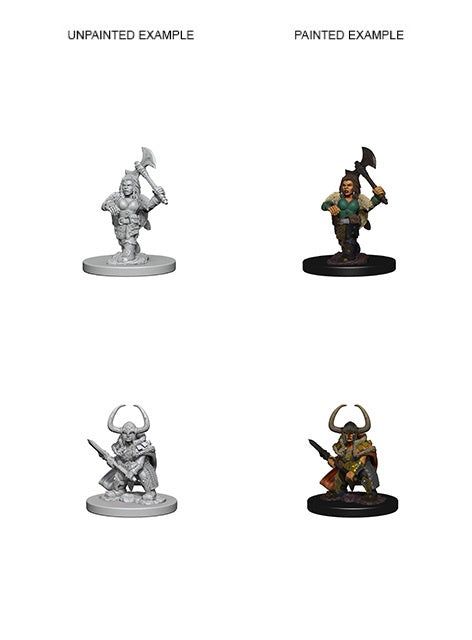 D&D Nolzurs Marvelous Unpainted Miniatures Dwarf Female Barbarian