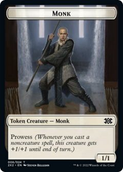 Faerie Rogue // Monk Double-Sided Token [Double Masters 2022 Tokens]-2