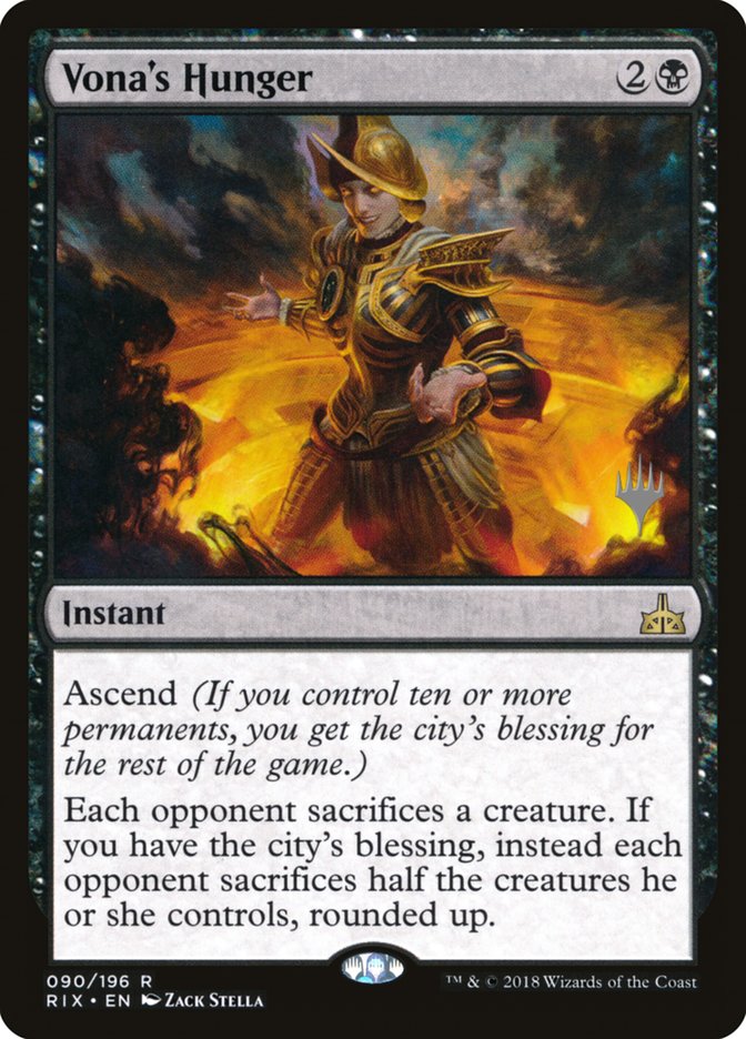 Vona's Hunger (Promo Pack) [Rivals of Ixalan Promos]-1