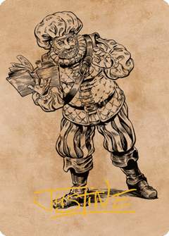 Volo, Itinerant Scholar Art Card (Gold-Stamped Signature) [Commander Legends: Battle for Baldur's Gate Art Series]-1