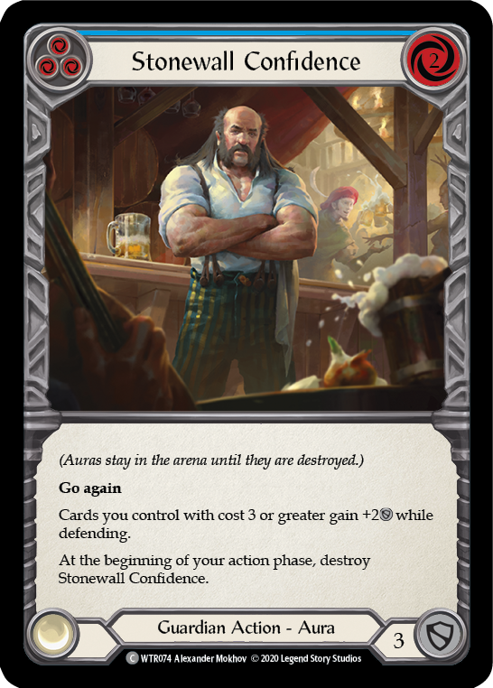 Stonewall Confidence (Blue) [U-WTR074] (Welcome to Rathe Unlimited)  Unlimited Rainbow Foil-1