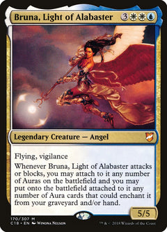 Bruna, Light of Alabaster (Oversized) [Commander 2018 Oversized]-1