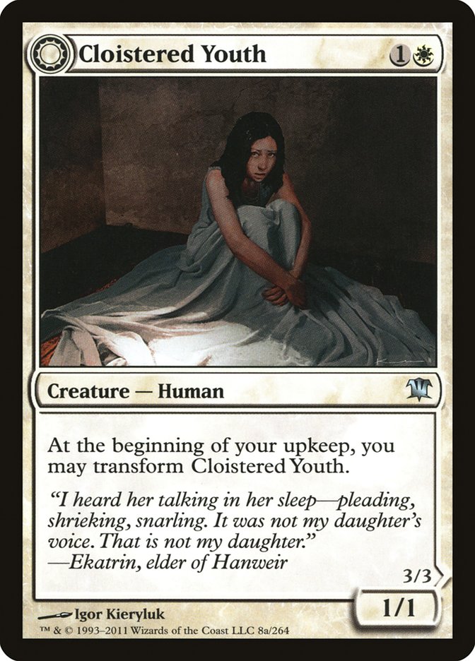Cloistered Youth // Unholy Fiend [Innistrad]-1