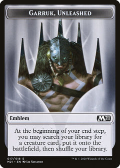 Garruk, Unleashed Emblem [Core Set 2021 Tokens]-1