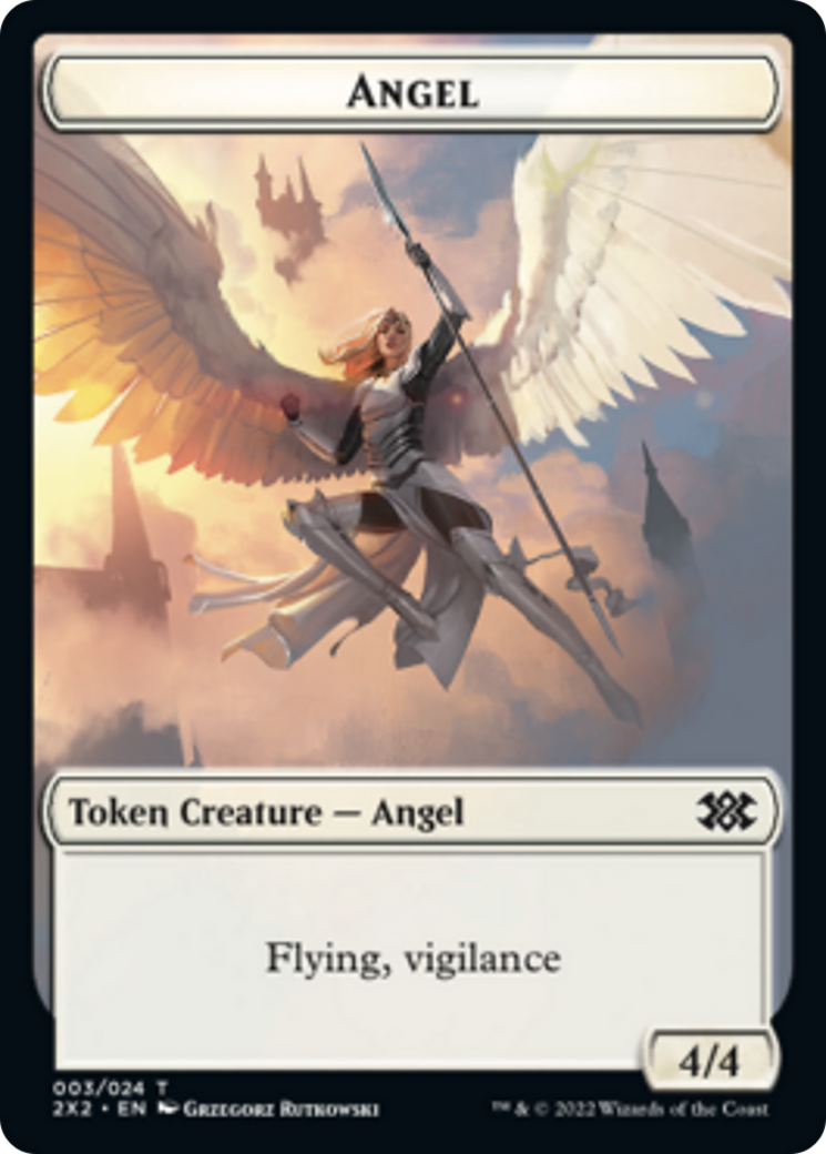Faerie Rogue // Angel Double-Sided Token [Double Masters 2022 Tokens]-2