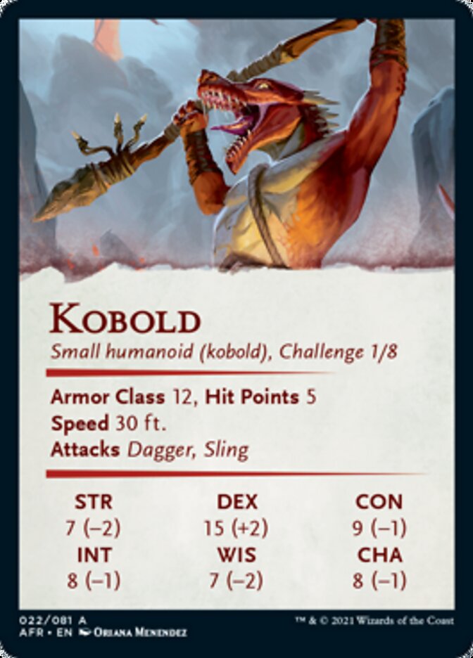 Kobold Art Card (Gold-Stamped Signature) [Dungeons & Dragons: Adventures in the Forgotten Realms Art Series]-2