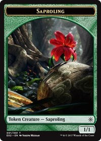 Saproling // Treasure (007) Double-Sided Token [Explorers of Ixalan Tokens]-1
