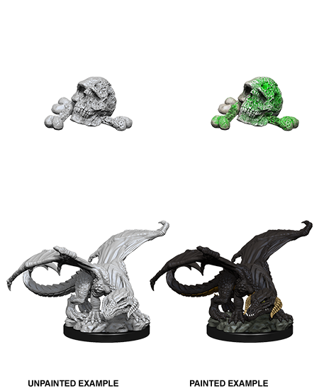 D&D Nolzurs Marvelous Unpainted Miniatures Black Dragon Wyrmling-1