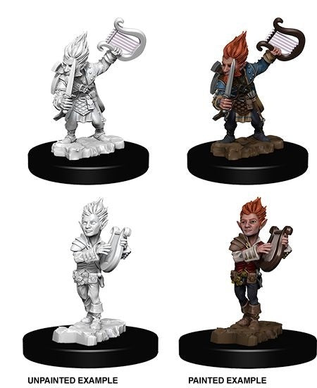 Pathfinder Deep Cuts Unpainted Miniatures Gnome Male Bard-1