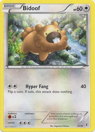 Bidoof (12/30) [XY: Trainer Kit 1 - Bisharp]-1