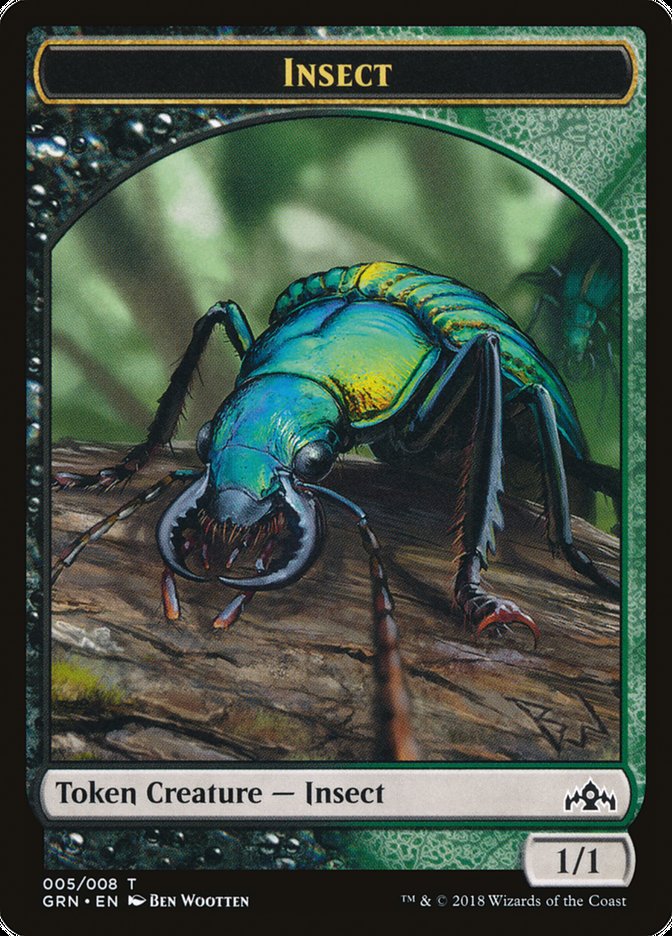 Saproling // Insect Double-Sided Token [Guilds of Ravnica Guild Kit Tokens]-2