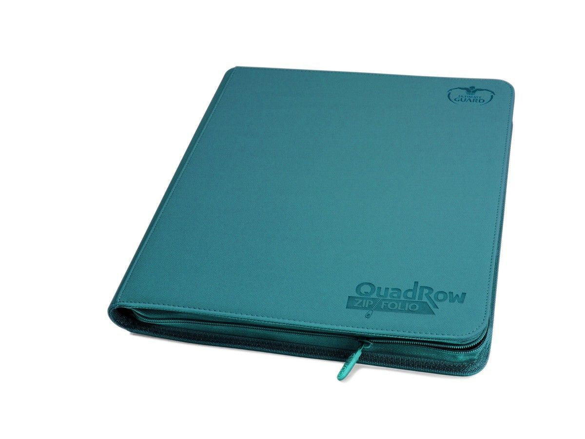 Ultimate Guard 12-Pocket QuadRow ZipFolio XenoSkin Petrol Blue Folder-1