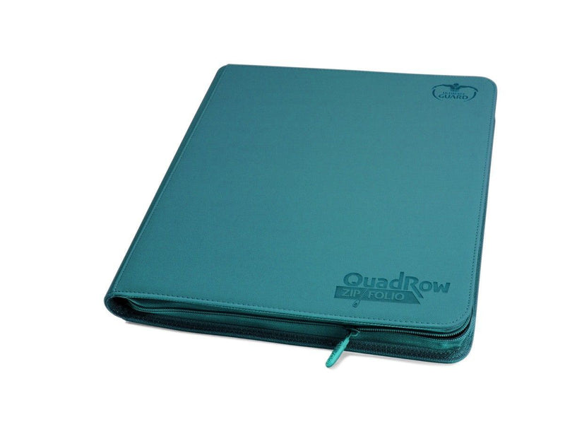 Ultimate Guard 12-Pocket QuadRow ZipFolio XenoSkin Petrol Blue Folder-1