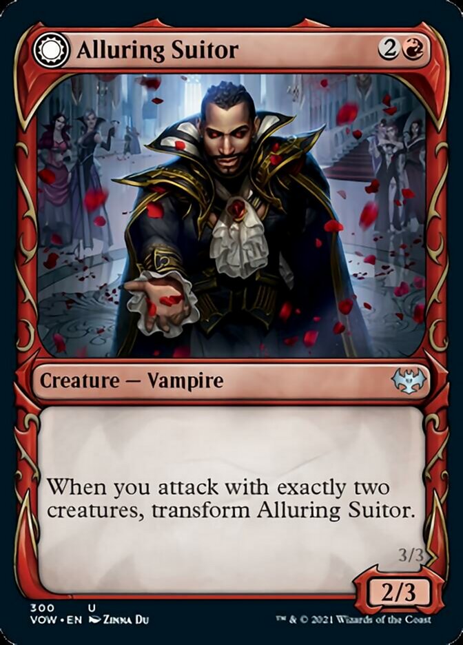 Alluring Suitor // Deadly Dancer (Showcase Fang Frame) [Innistrad: Crimson Vow]-1