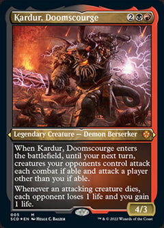Kardur, Doomscourge (Foil Etched) [Starter Commander Decks]-1