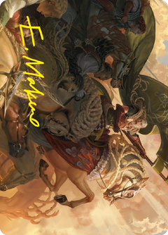 Marshal's Anthem Art Card (Gold-Stamped Signature) [The Lord of the Rings: Tales of Middle-earth Art Series]-1