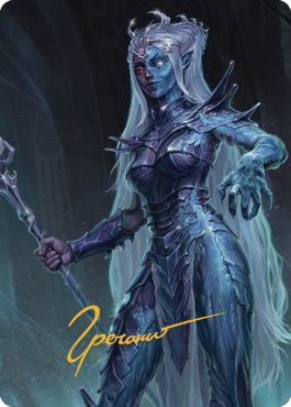 Mocking Doppelganger Art Card (Gold-Stamped Signature) [Commander Legends: Battle for Baldur's Gate Art Series]-1