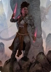 Kaya the Inexorable Art Card [Kaldheim Art Series]-1