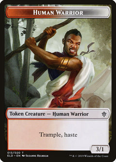 Human Warrior Token [Throne of Eldraine Tokens]-1