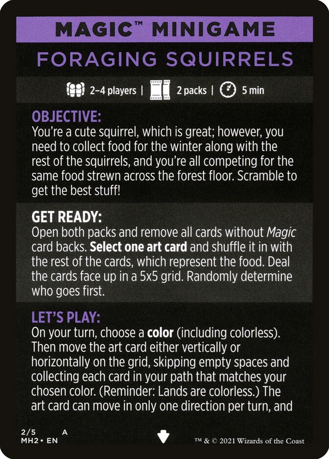 Foraging Squirrels (Magic Minigame) [Modern Horizons 2 Minigame]-1