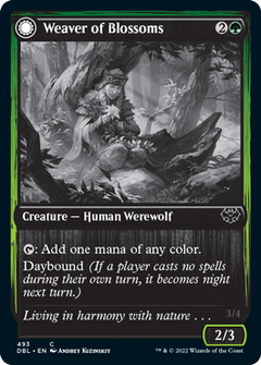 Weaver of Blossoms // Blossom-Clad Werewolf [Innistrad: Double Feature]-1