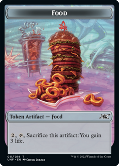 Clown Robot (002) // Food (011) Double-Sided Token [Unfinity Tokens]-2