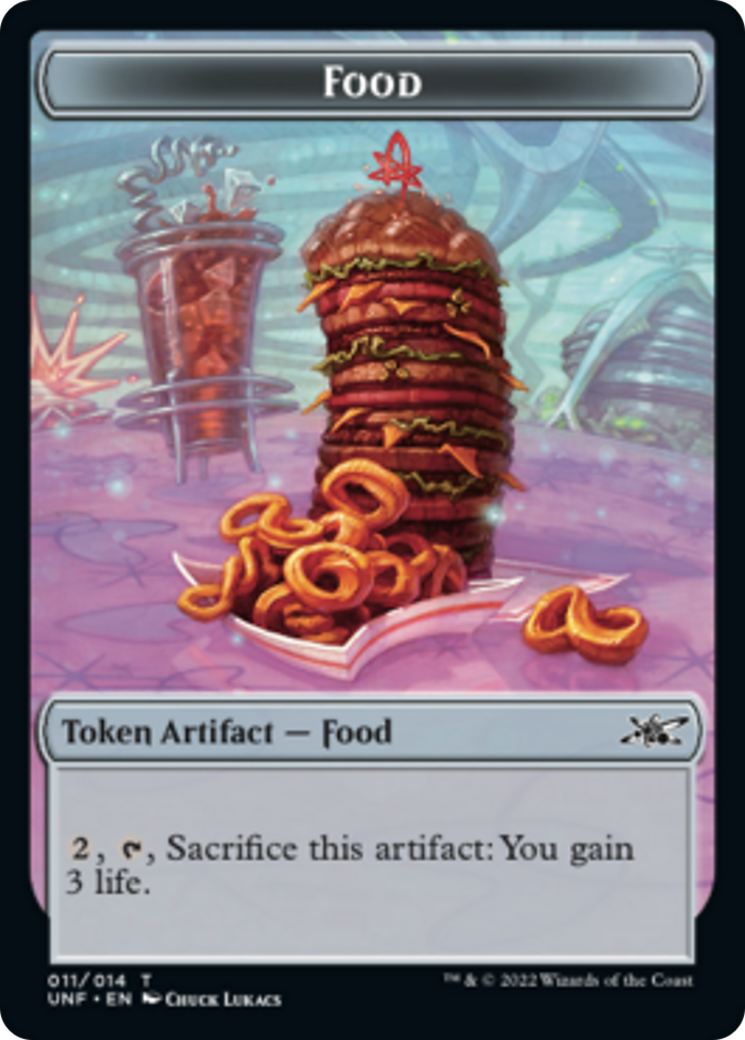 Teddy Bear // Food (011) Double-Sided Token [Unfinity Tokens]-2