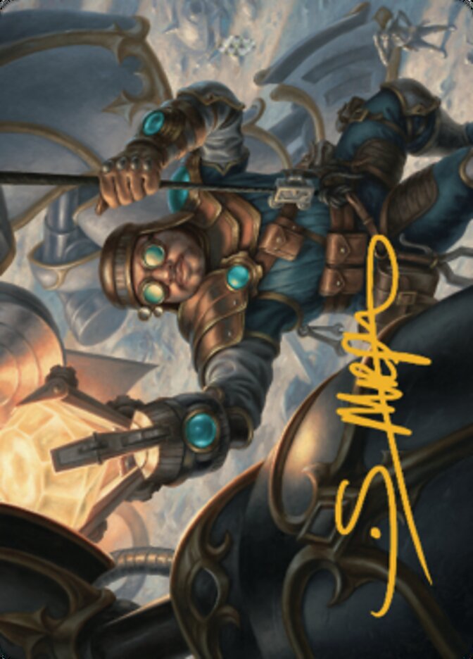 Powerstone Engineer Art Card (Gold-Stamped Signature) [The Brothers' War Art Series]-1