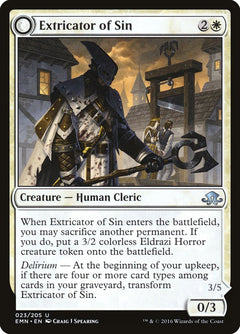 Extricator of Sin // Extricator of Flesh [Eldritch Moon]-1