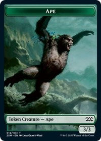Ape // Germ Double-Sided Token [Double Masters Tokens]-1