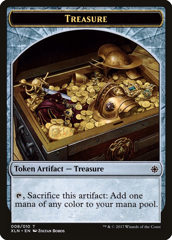 Dinosaur // Treasure (008) Double-Sided Token [Ixalan Tokens]-2