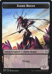 Faerie Rogue // Germ Double-Sided Token [Zendikar Rising Commander Tokens]-1