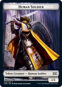 Human Soldier // Servo Double-Sided Token [Double Masters Tokens]-1