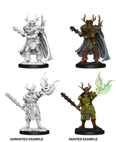 Pathfinder Deep Cuts Unpainted Miniatures Male Half-Orc Druid-1