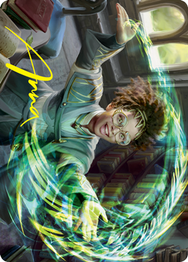 Eureka Moment Art Card (Gold-Stamped Signature) [Strixhaven: School of Mages Art Series]-1