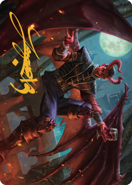 Raphael, Fiendish Savior Art Card (40) (Gold-Stamped Signature) [Commander Legends: Battle for Baldur's Gate Art Series]-1