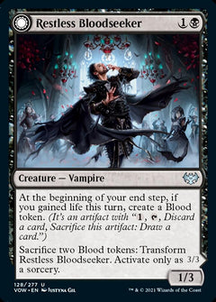 Restless Bloodseeker // Bloodsoaked Reveler [Innistrad: Crimson Vow]-1
