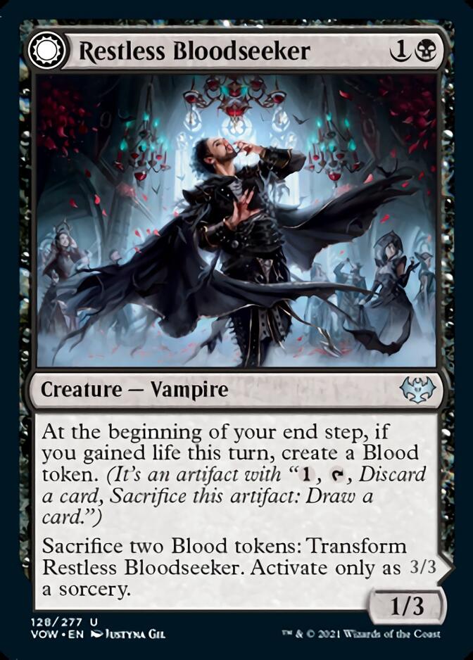 Restless Bloodseeker // Bloodsoaked Reveler [Innistrad: Crimson Vow]-1