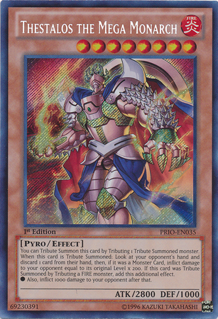 Thestalos the Mega Monarch [PRIO-EN035] Secret Rare