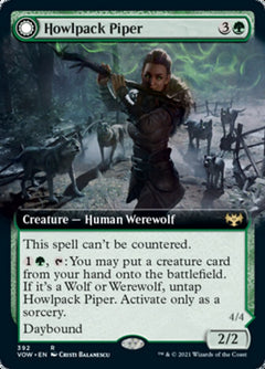 Howlpack Piper // Wildsong Howler (Extended Art) [Innistrad: Crimson Vow]-1