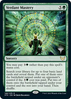 Verdant Mastery (Promo Pack) [Strixhaven: School of Mages Promos]-1