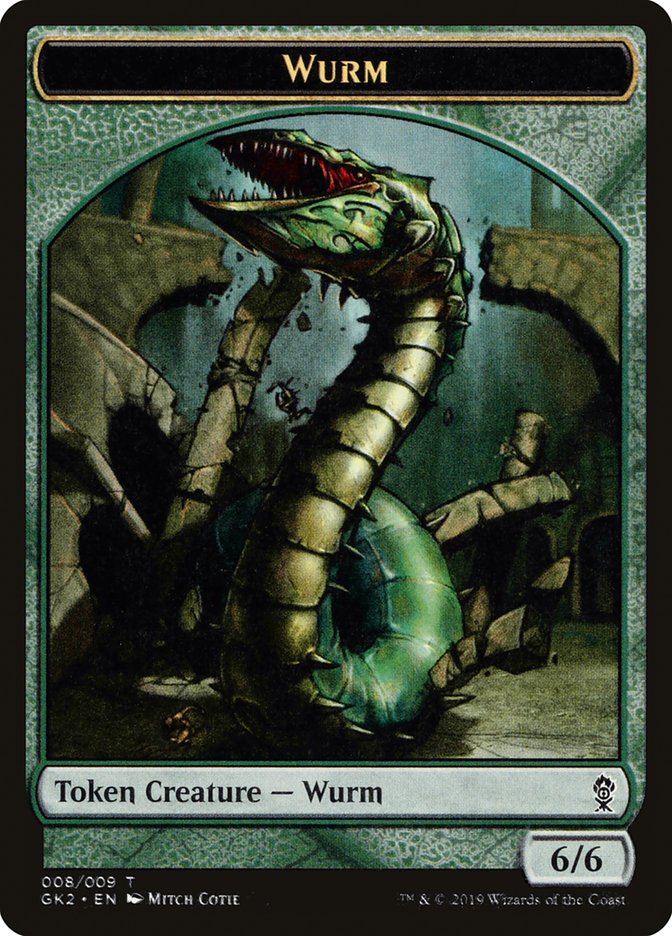 Saproling // Wurm Double-Sided Token [Ravnica Allegiance Guild Kit Tokens]-2