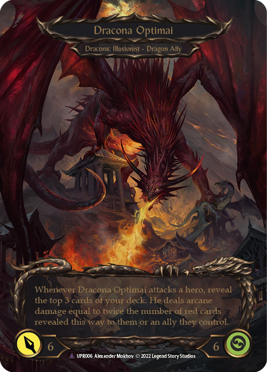 Invoke Dracona Optimai // Dracona Optimai (Marvel) [UPR006] (Uprising)  Cold Foil-2