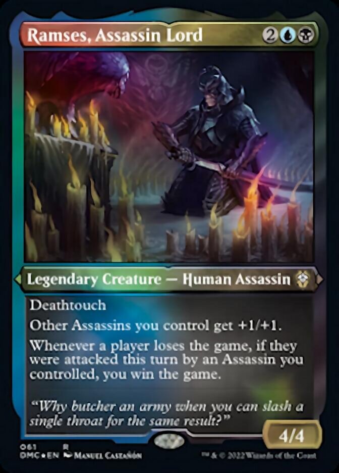 Ramses, Assassin Lord (Foil Etched) [Dominaria United Commander]-1