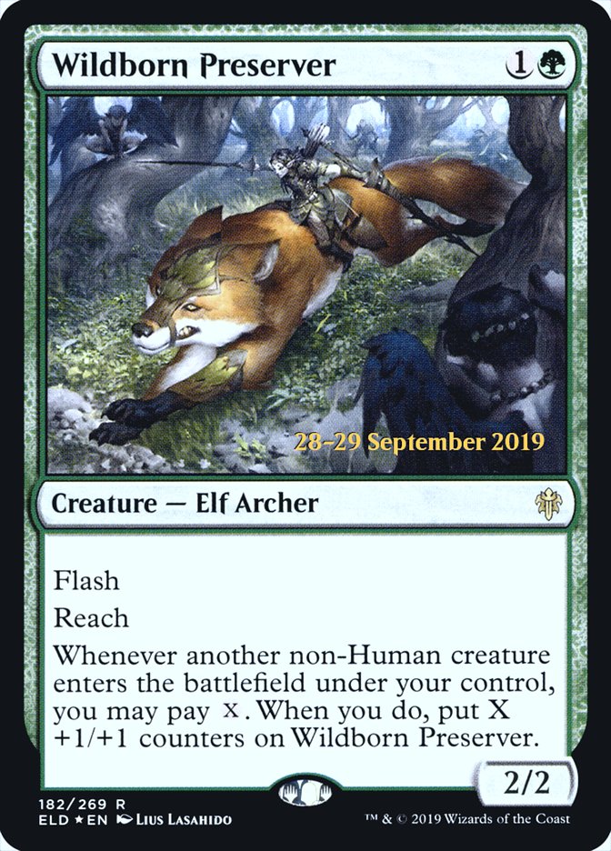 Wildborn Preserver [Throne of Eldraine Prerelease Promos]-1