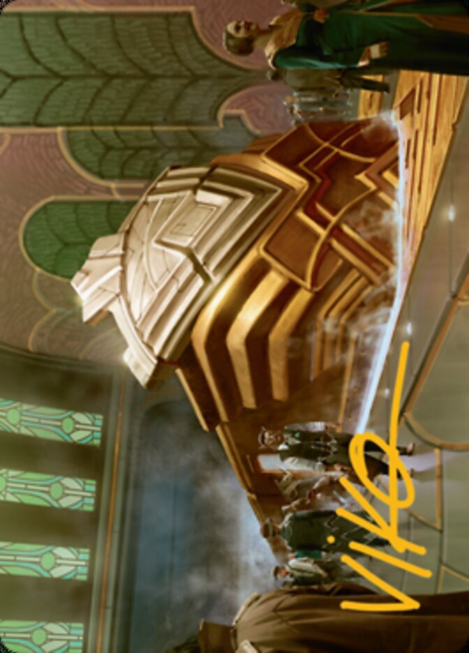 Capenna Express Art Card (Gold-Stamped Signature) [Streets of New Capenna Art Series]-1