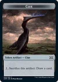 Clue // Wurm (030) Double-Sided Token [Double Masters Tokens]-1