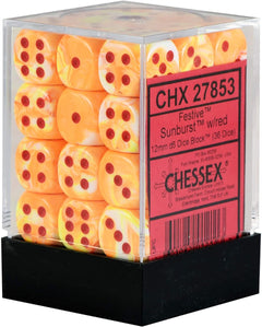CHX 27853 Festive 12mm d6 Sunburst/Red Block (36)-1